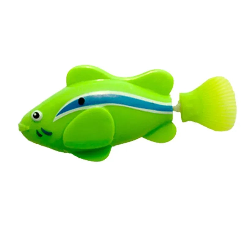 Cat Toy LED Interactive Swimming Robot Fish Toy for Cat Glowing Electric Fish Toy to Stimulate Pet's Hunter Instincts Pet Toys