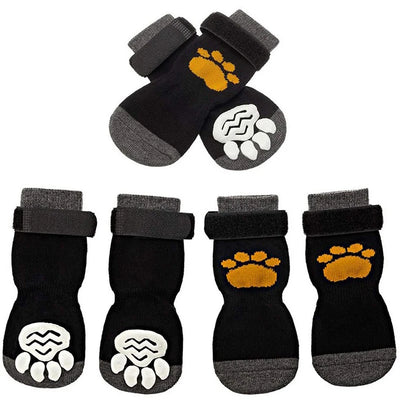 Anti Slip Dog Socks Dog Grip Socks with Straps Traction Control for Indoor on Hardwood Floor Wear Pet Paw Protector for All Dogs