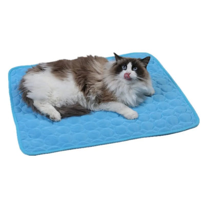 Pet Summer Cooling Pad Self-Cooling Ice Silk Pet Bed Dog Cat Nest Breathable Cooling Cooling Sleeping Pad