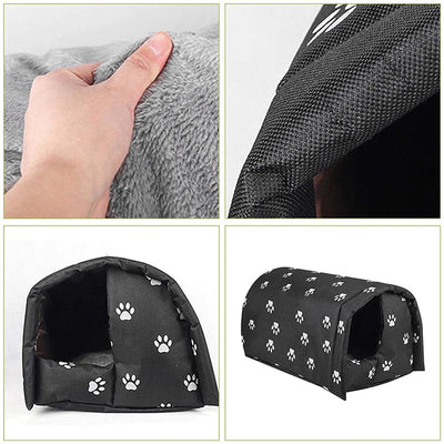 Pet Cat House Bed Outdoor Waterproof Removable Thickened Warm Stray Cat Sleeping Mats Cats Dogs Nest Tent Cabin Pet Supplies