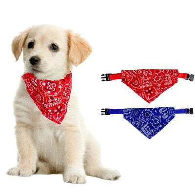 Pet Bibs Adjustable Pet Saliva Towel Dog Puppy Cat Neck Scarf Bandana Collar Triangle Bib Neckerchief