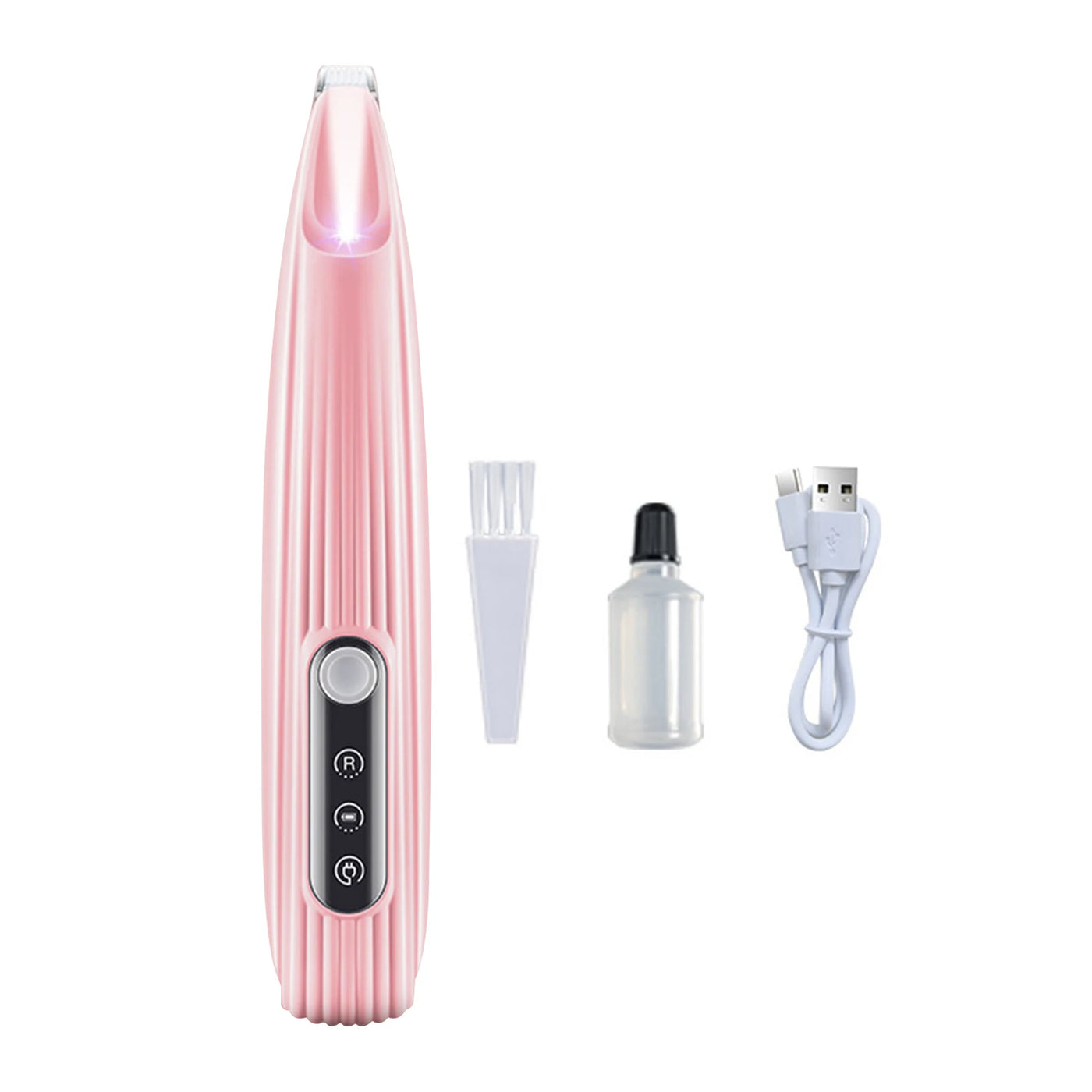 Portable Dog Paw Trimmer with Led Light Rechargeable Cordless Nail Grinder Shaver for Cats And Other Pets Nail Grooming Tools