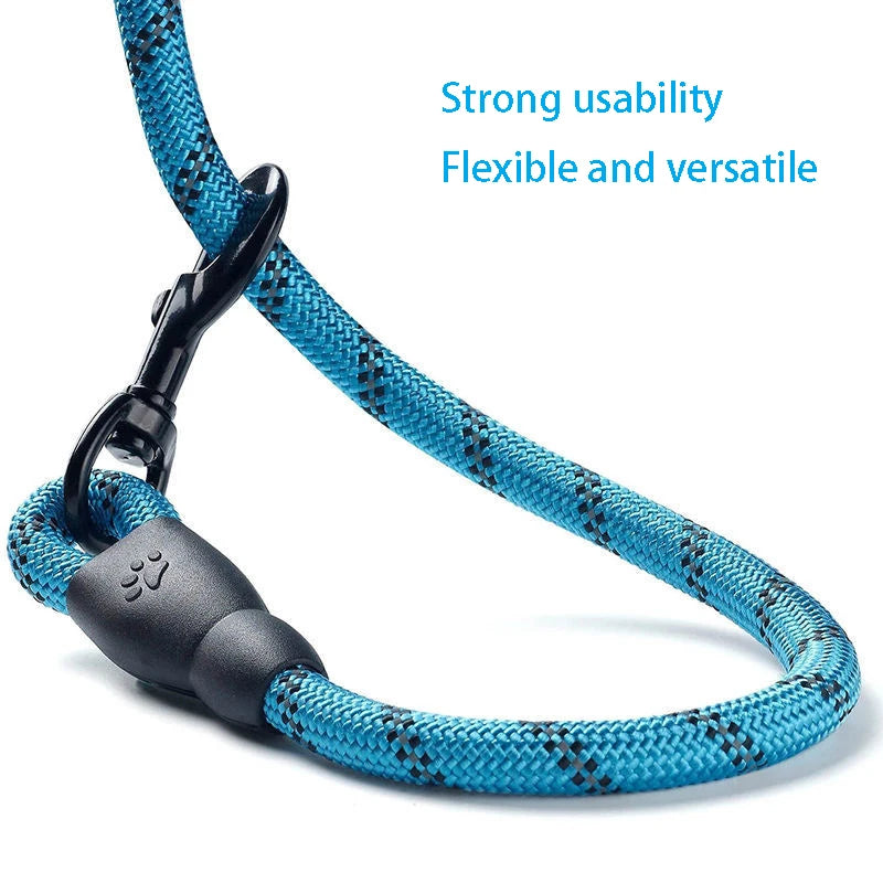 Pet Leash Reflective Strong Dog Leash with Comfortable Padded Handle Heavy Duty Training Durable Nylon Rope Leashes