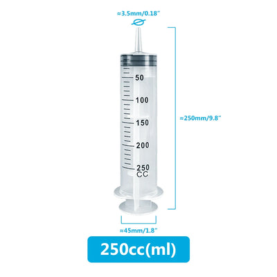 100ml-550ml Syringe Large Capacity With Multifunction 100cm Hose Pump Measuring Washable Injector For Pet Feeding Oil Glue Fluid