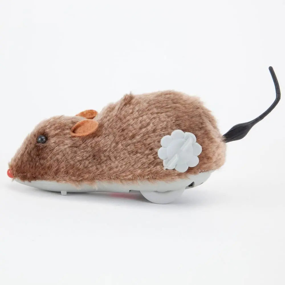 1Pc Funny Lifelike Plush Mouse Running Rat Toy for Cats Dogs Tail Mouse Pets Kids Random Color