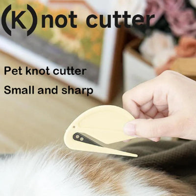 5pcs Pet Knot Cutter, Colorful Perfect De-tangling Tool For Cats, Small And Sharp Grooming Knot Remover