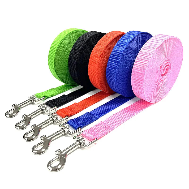 Nylon Dog Leash For Small Medium Large Dogs Puppy Walking Durable Strong Traction Rope Golden Retriever Labrador Pet Supplies