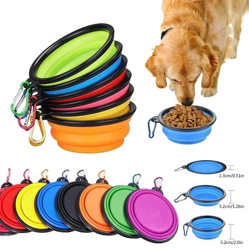 350mL Pet Folding Bowl Dog Supplies Outdoor Travel Portable Bowl Universal Food Bowl for Cats and Dogs Water Bowl