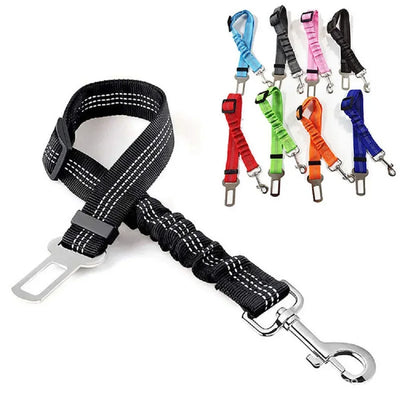 Dog Car Seat Belt Car Reflective Webbing Safety Leash Stretchy Retractable Leash New Pet Car Cat Leash Dog Harness and Leash Set