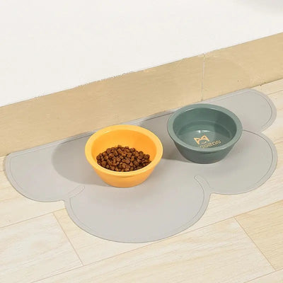 Pet Feeding Mat for Cats and Dogs with Nonspill Nonslip Waterproof Leakage Food Easy to Clean Silicone Placemats