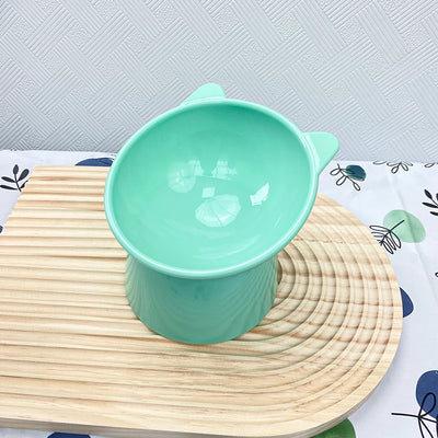 Pet Food Bowl Tilt High Bottom Neck Protector Antichoking Dog and Cat Water Bowl Antidumping Dog Feeding Supplies