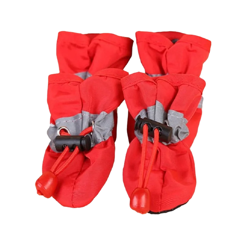 4pcs/set Waterproof Pet Dog Shoes Chihuahua Anti-slip Rain Boots Footwear For Small Cats Dogs Puppy Dog Pet Booties