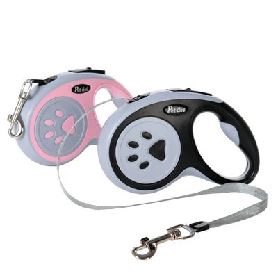 Automatic Retractable Pet Leash, Bone Paw Print Telescopic Dog Leash, Dog Leash, Dog Leash