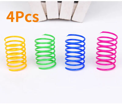 Kitten Coil Spiral Springs Cat Toys Interactive  Gauge Cat Spring Toy Colorful Springs Cat Pet Toy Pet Products