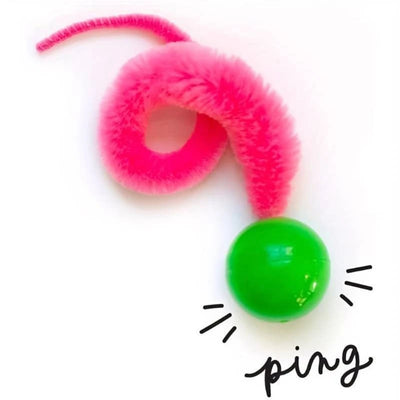 3Pcs/Set Pet Toy Caterpillar Elastic Ball Cat Toy Rainbow Worm Bouncing Ball Indoor Cat Caterpillar Elastic Interactive Toy