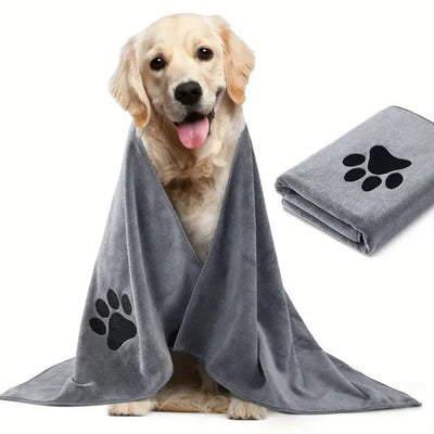 Microfiber Pet Bath Towel - Super Soft, Absorbent & Quick-Dry