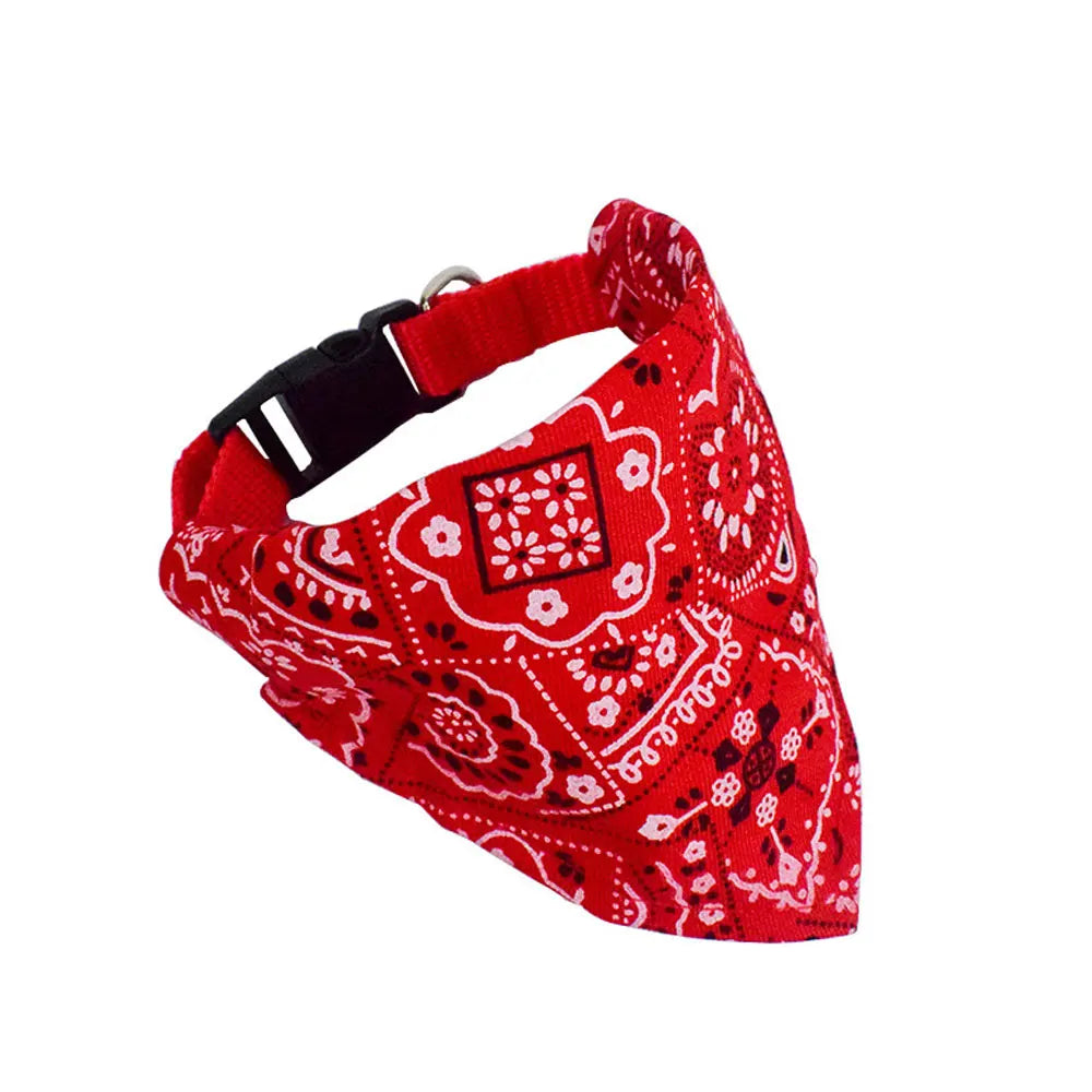 Trendy Reversible Dog Bandanas  Fashionable  Comfortable Pet Accessories with Dual-Sided Design Adjustable Collars Pet Puppy Cat