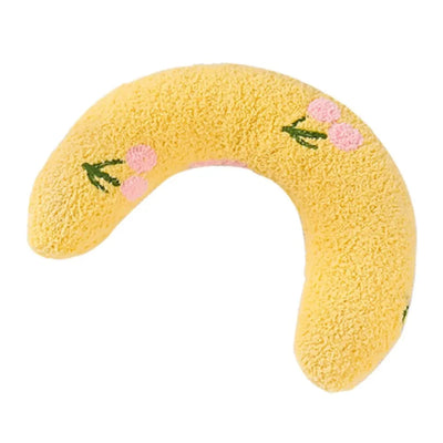 1PC Little Pillow for Cats, Ultra Soft Fluffy Pet Calming Toy Half Donut Cuddler for Joint Relief Sleeping Improve