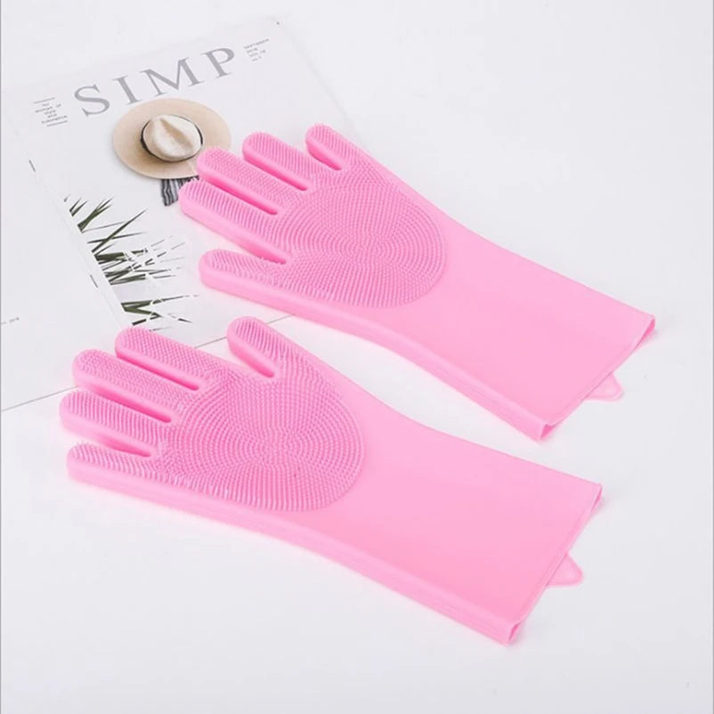 Pet cat bath accessories Scrub brush Teddy silicone bath gloves anti-scratch and anti-bite bath products