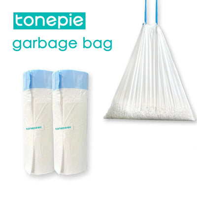 Tonepie Pet Cat Poop Bags Drawstring Closure for Tonepie Cat Litter Box Clean Pets Supplies ONLY GARBAGE BAGS 2Rollers