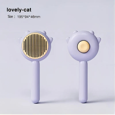 Pet Brush One Button Cleaning Brush Magic Beauty Cat Hair Brush Easy To Carry Re-Use Multi-Function Brush