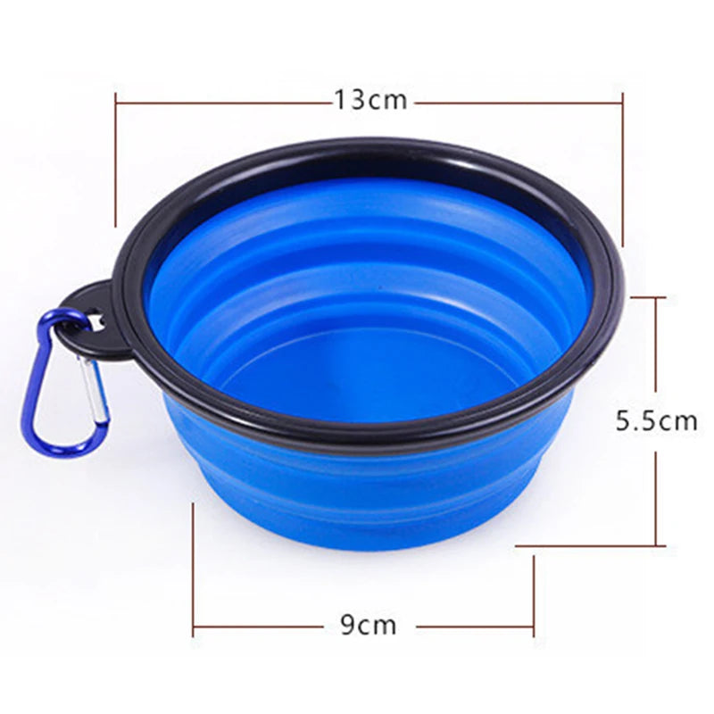 1Pc Pet Folding Bowl Outdoor Portable Drinking Bowl Dog Bowl Cat Bowl Pet Accompanying Cup Dog Bowl