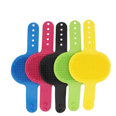 Dog and Cat Brush Pet Bath Silicone Comb Massage Comb Hair Removal Device Pet Supplies Dog Beauty Washing and Cleaning Tools