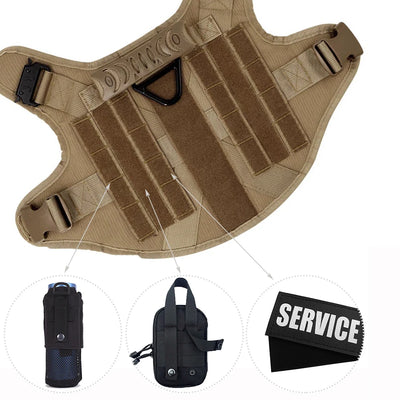 Military Large Dog Harness Pet German Shepherd K9 Malinois Training Vest Tactical Dog Harness And Leash Set For Dogs Accessories