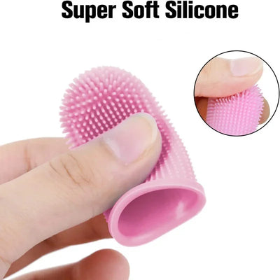 Spazzolino da denti per cani Super Soft Pet Dito Pulizia dei denti Cura dell'alito Spazzolino da denti in silicone non tossico Spazzolino da denti per cani e gatti Prodotti per animali domestici 