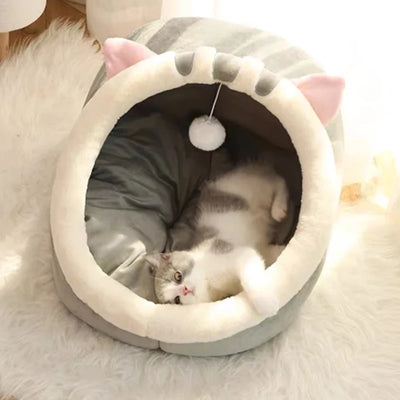 Deep Sleep Cat Bed Warm Pet Basket Cozy Cat House Kitten Lounger Cushion Cat Nesk Tent Very Soft Small Dog Mat Bag Cave Cats Bed