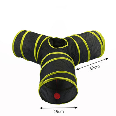 Cat Tunnel Foldable Cat Tunnel Pet Supplies Cat S T Y Pass Play Tunnel Cat Toy Breathable Drill Barrel for Indoor loud paper