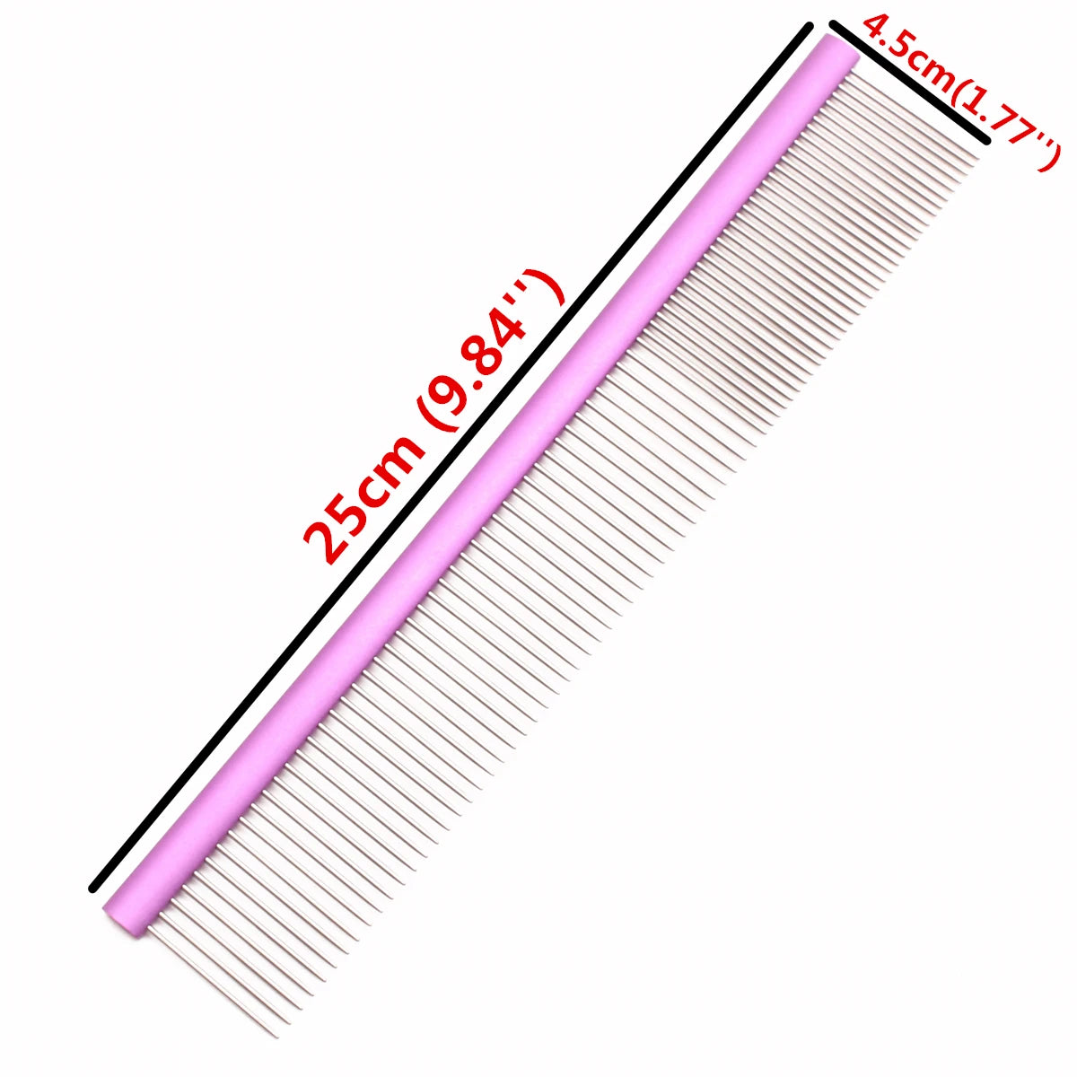 Pet Grooming Combs Aluminum Alloy Brush For Dogs Boundary Knot Massage Tools Professional Salon Cat Hair Cleaning Crescent Combs