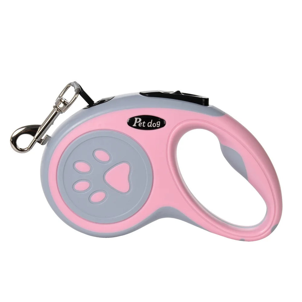 Automatic Retractable Pet Leash, Bone Paw Print Telescopic Dog Leash, Dog Leash, Dog Leash