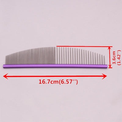 Pet Grooming Combs Aluminum Alloy Brush For Dogs Boundary Knot Massage Tools Professional Salon Cat Hair Cleaning Crescent Combs