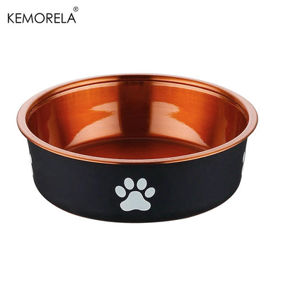 Anti-Slip Dog Bowls Small Medium And Large Dog Feeding Bowls And Water Fountains Stainless Steel Pet Feeders Pet Dog Accessories