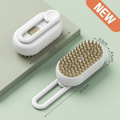 3-in-1 Pet Spray Massage Brush for Bath & Hair Removal