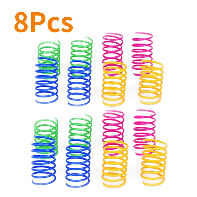 Kitten Coil Spiral Springs Cat Toys Interactive  Gauge Cat Spring Toy Colorful Springs Cat Pet Toy Pet Products