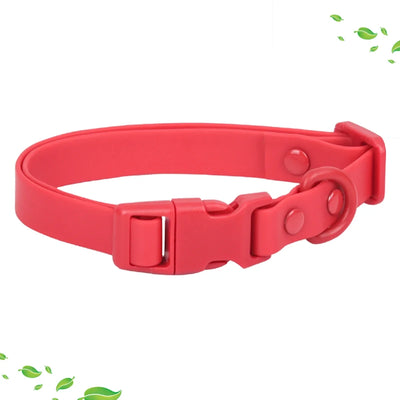 New Macaron Colored PVC Dog Collar Waterproof Dirt Resistant Easy To Clean Pet Collar Adjustable Neck Collar Pet Dog Collar Set