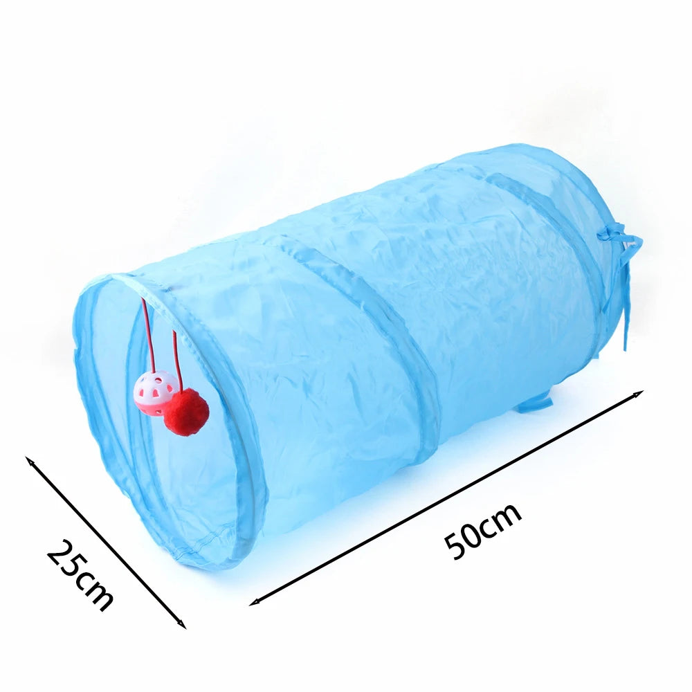 Cat Tunnel Foldable Cat Tunnel Pet Supplies Cat S T Y Pass Play Tunnel Cat Toy Breathable Drill Barrel for Indoor loud paper