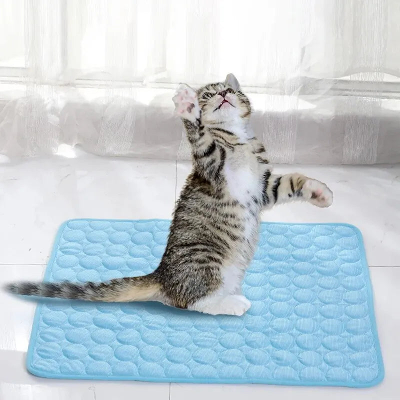 Clearance_Pet Ice Mats Summer Cat Dog Sofa Nest Bed Cooling Sleeping Pad for Small Dogs Pets Durable Sofa Cooling Pad Blanket_Co