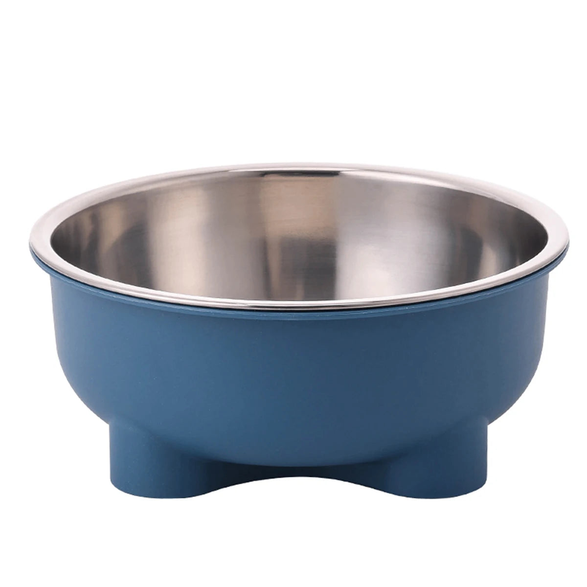 A stainless steel pet dog bowl is anti slip and easy to clean indoors