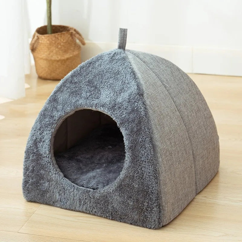 New Triangle Cat Nest Closed Cat House Pet Nest Warm and Thickened Deep Sleep Dog Nest Pet Supplies