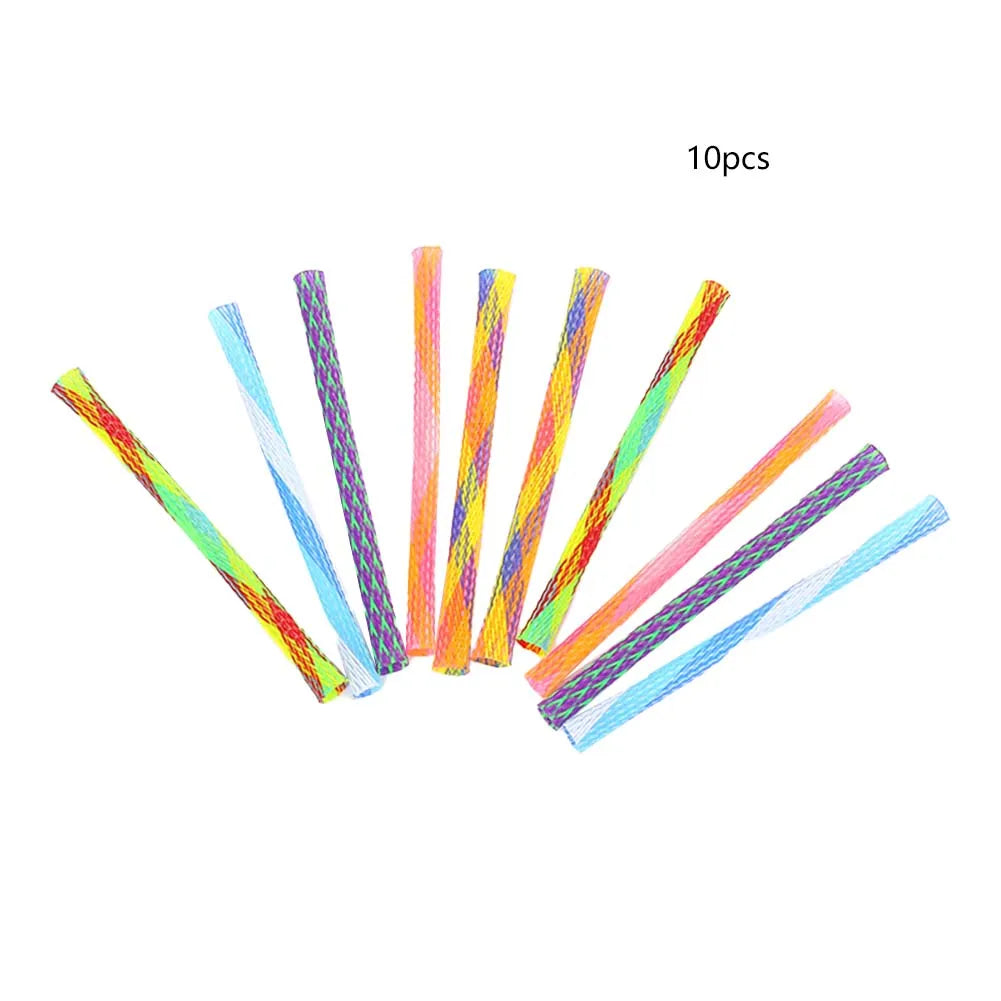 10Pcs Cat Spring Toy Stick Free Folding Spring Shape Multicolor Cat Bounce Little Cat Toy Cat Interactive Toy Pet Supplies