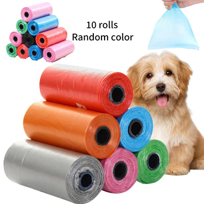 Pet Waste Poop Trash Bag 10 Rolls Puppy Poop Bags Outdoor Clean Garbage Bag for Dogs Pet Poop Bags Leak-Proof Dog Clean Supplies