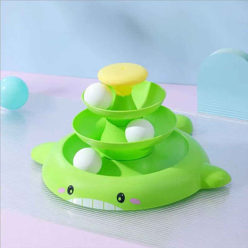 Hot cat toys Self-amusement cat turntable toy ball fun cat stick cat fun automatic fun cat toy pet supplies