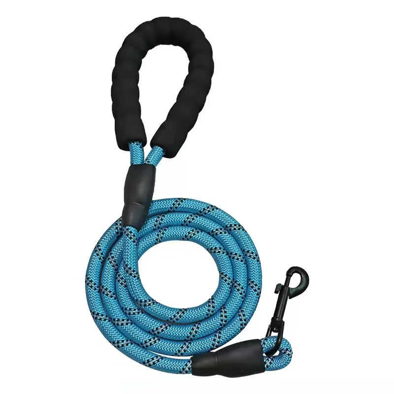 Pet Leash Reflective Strong Dog Leash with Comfortable Padded Handle Heavy Duty Training Durable Nylon Rope Leashes