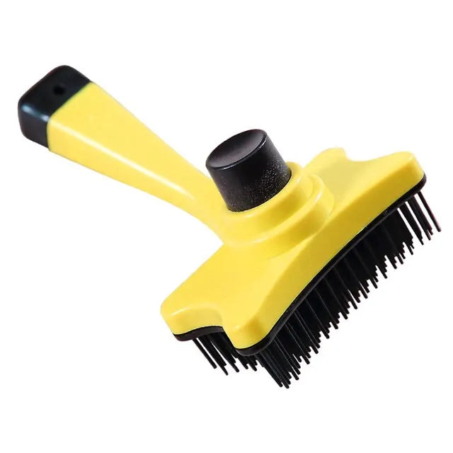 Dog Brush Cat Grooming Brush Self Cleaning Static Free Massage Comb Stable Thicker Bristles Pet Supplies To Remove Loose Fur