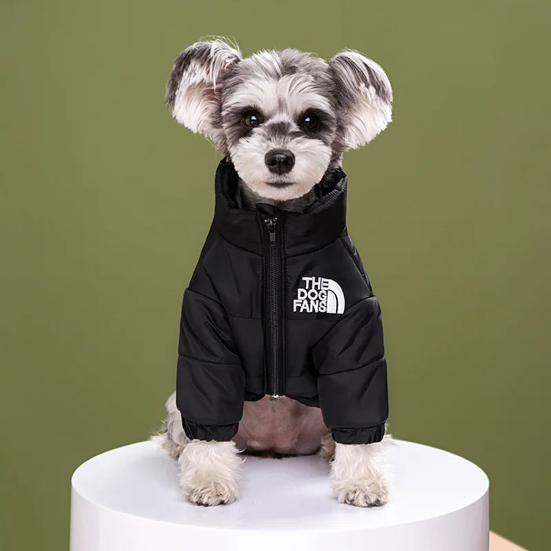 THE DOG FACE Winter Dog Jacket – Warm, Windproof & Reflective Coat for Small to Medium Dogs