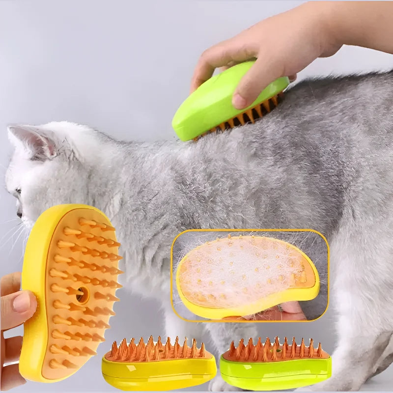 Pet Spray Massage Comb – 3-in-1 Grooming Tool for Cats and Dogs, USB Rechargeable