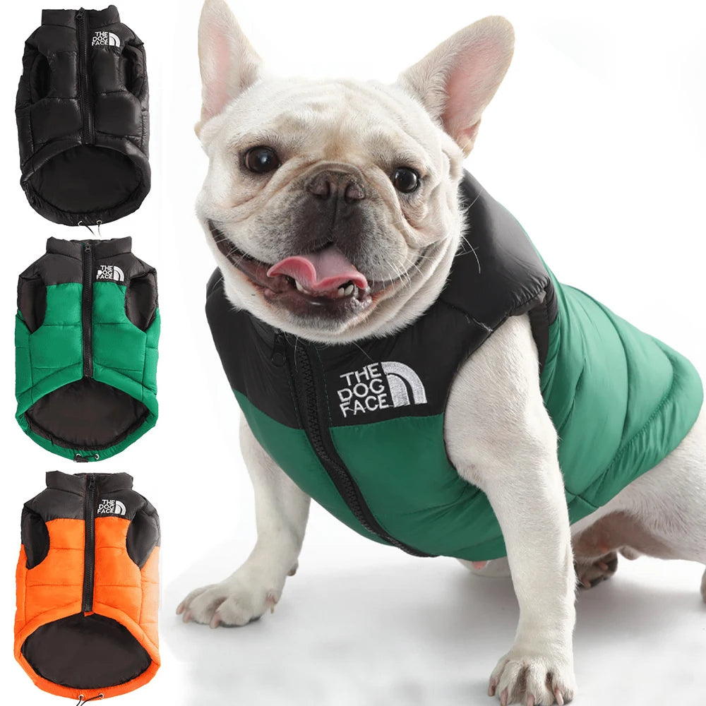 THE DOG FACE Winter Dog Jacket – Warm, Windproof & Reflective Coat for Small to Medium Dogs